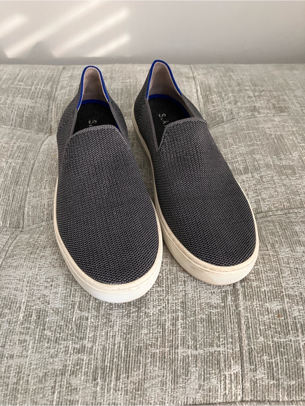 Rothy’s black slip on shoe 8